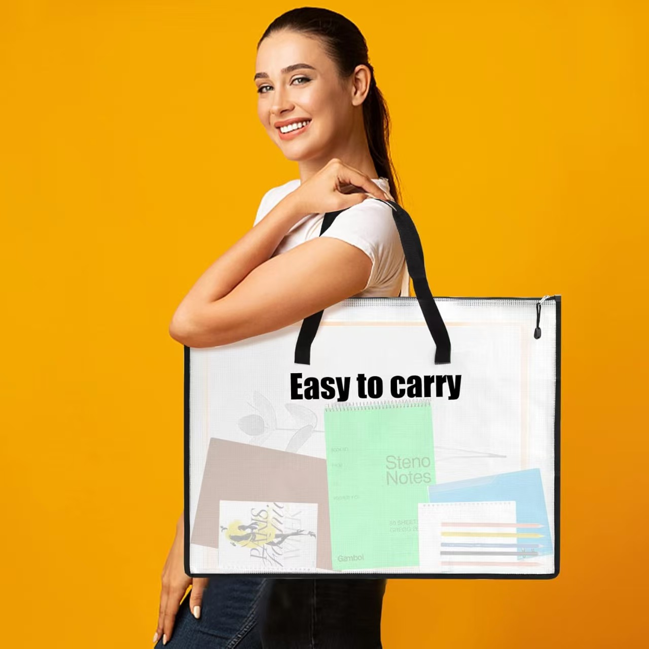 Art Portfolio Bag - 19x25 Inches Art Portfolio Case, Portfolio