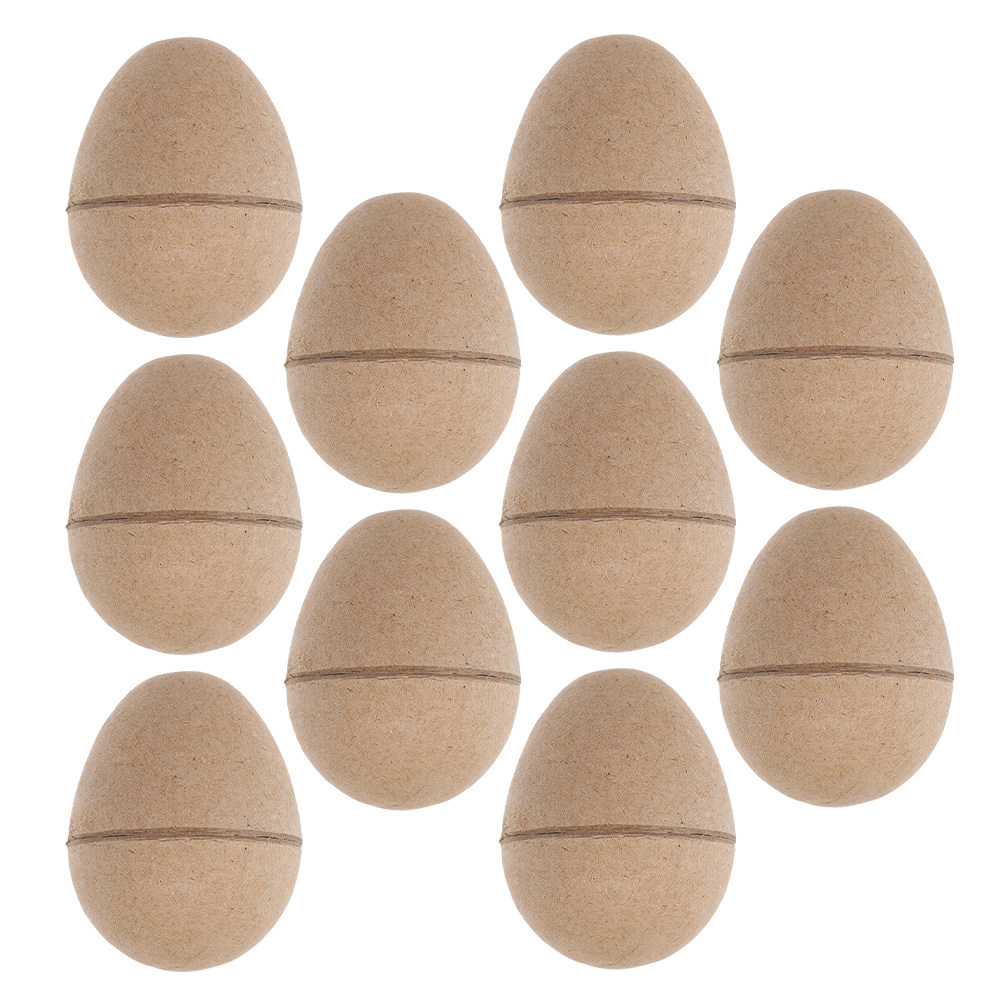 Art Craft In Paper - 10Pcs Craft Paper Eggs DIY Blank