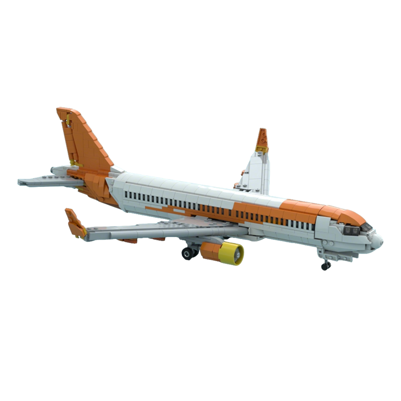 Art Craft Ideas Easy - 1100pcs MOC Easy Jet Airbuss A320