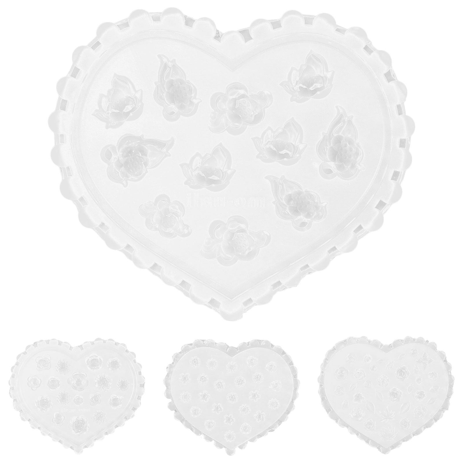 Art Craft Flower Making - 4Pcs Flower Nail Art Silicone Molds