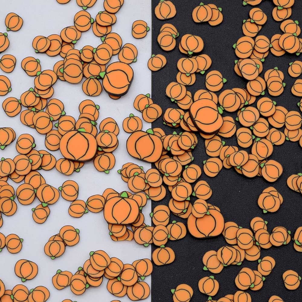 Art Craft Flower Making - 100g/Lot Polymer Cute Pumpkin Clay Slices