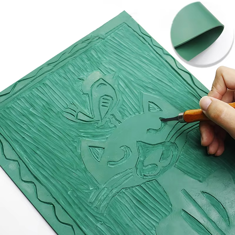 Lino Printing Block - Carving Rubber Block Printmaking Stamp Blocks