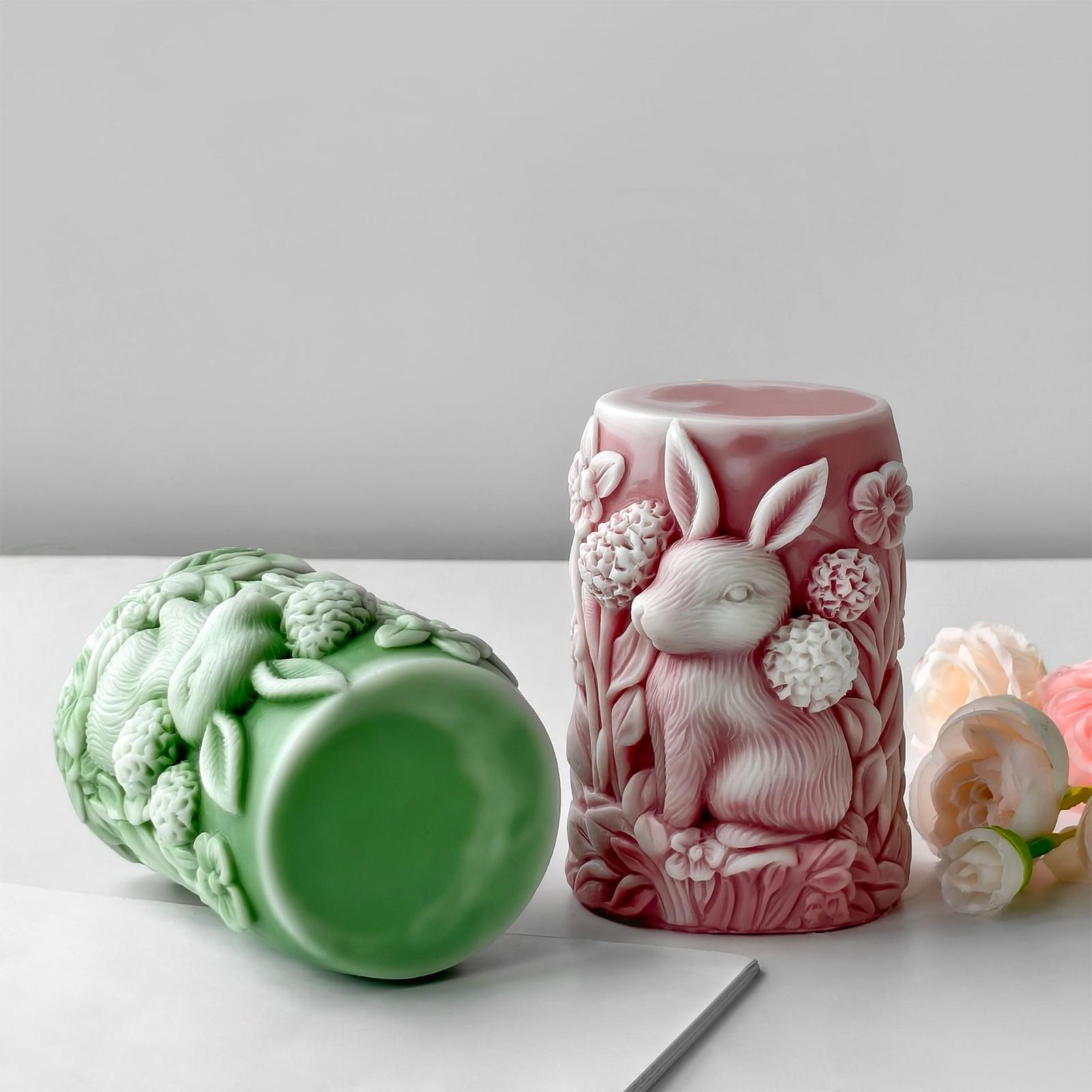 Art Craft Flower Making - Candle Making Molds Bunny Flower Epoxy