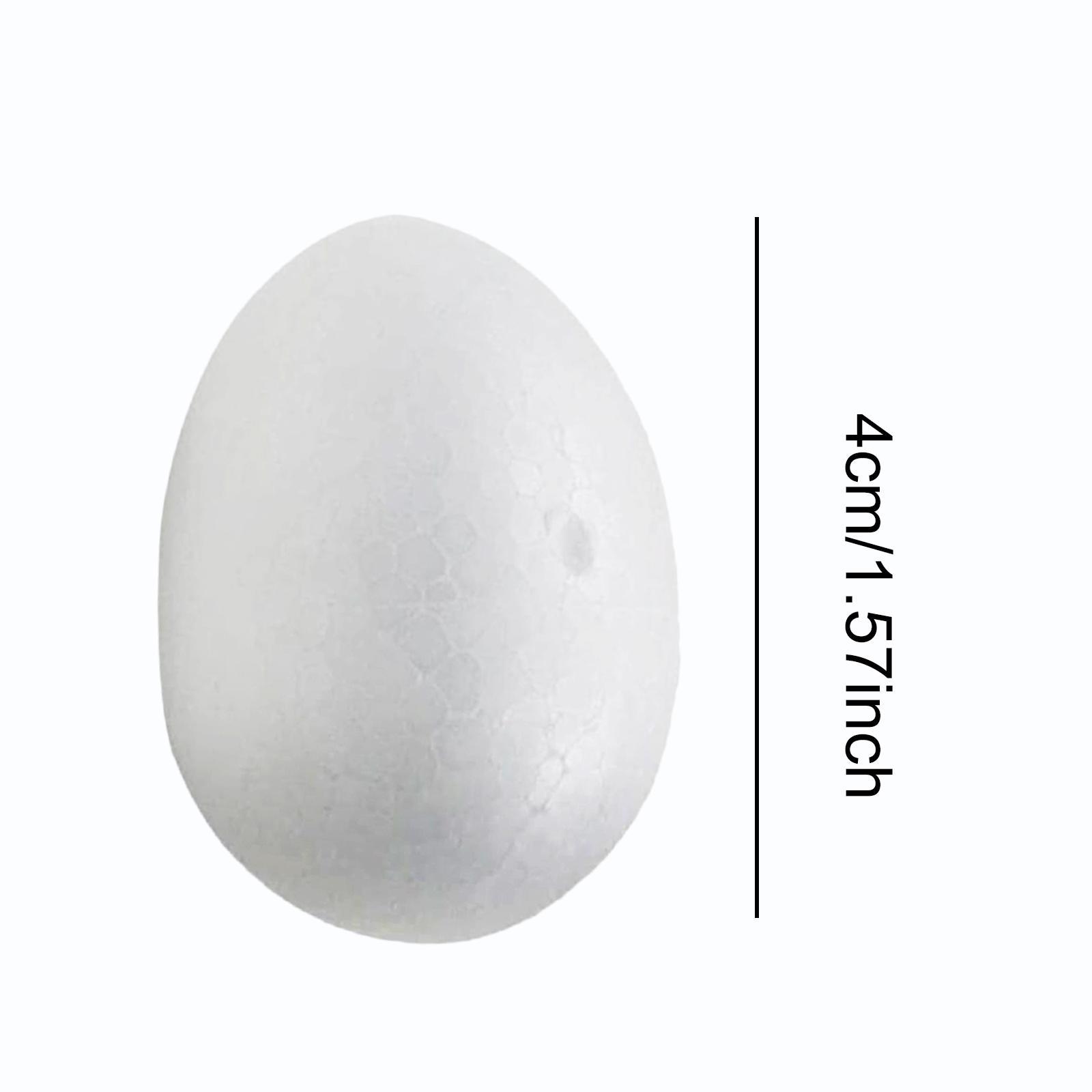 Art Craft For Kindergarten - Foam Easter Eggs White Craft DIY