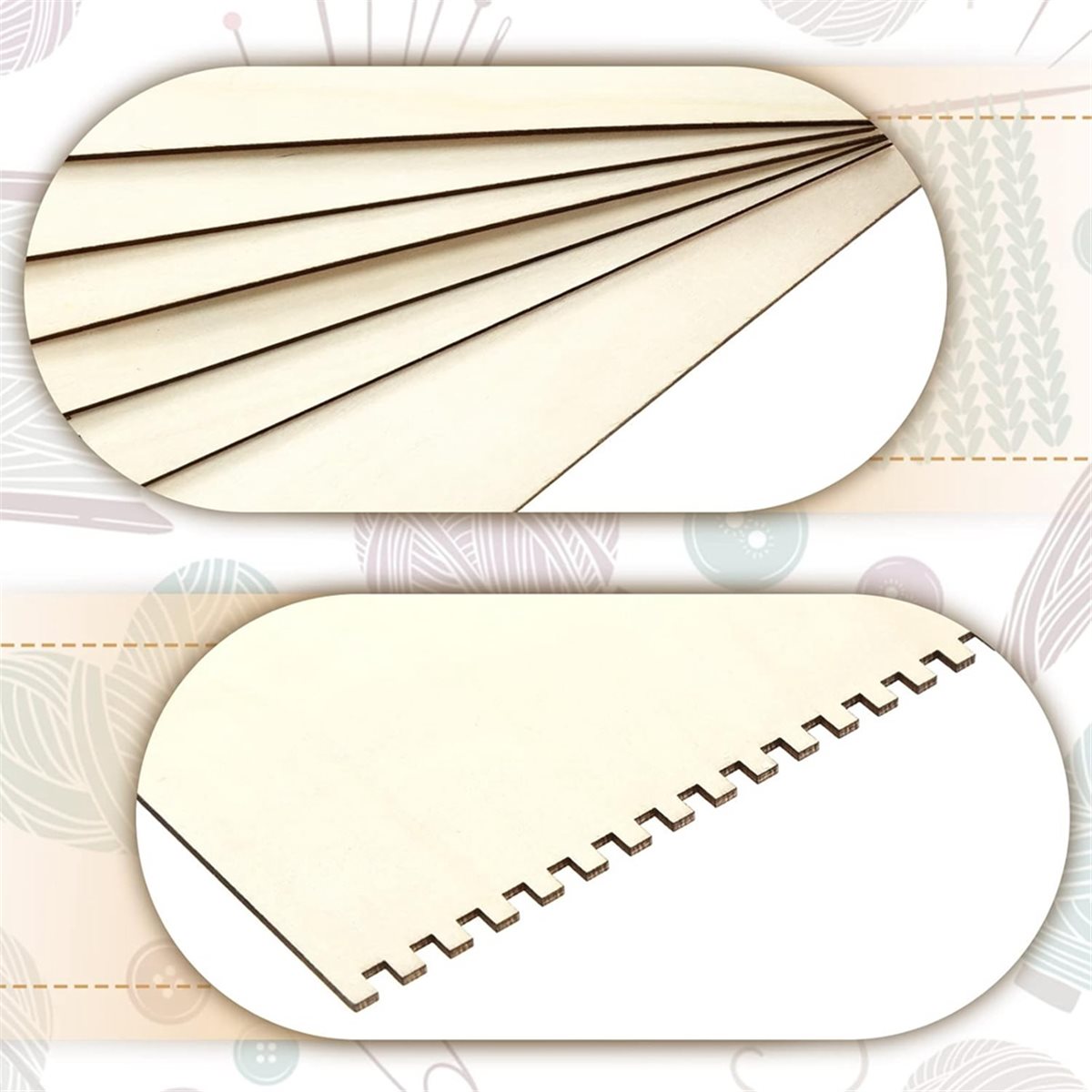 18 Pcs Beginners Wooden Notche - Art Craft Wood review and price