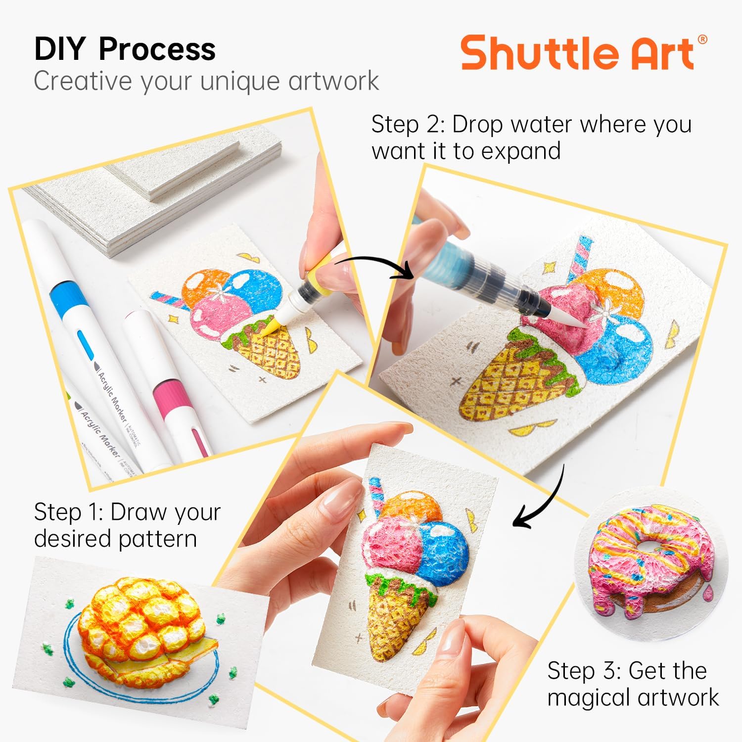 3D Puffy Foam Texture Painting - Art Craft In Paper review and price