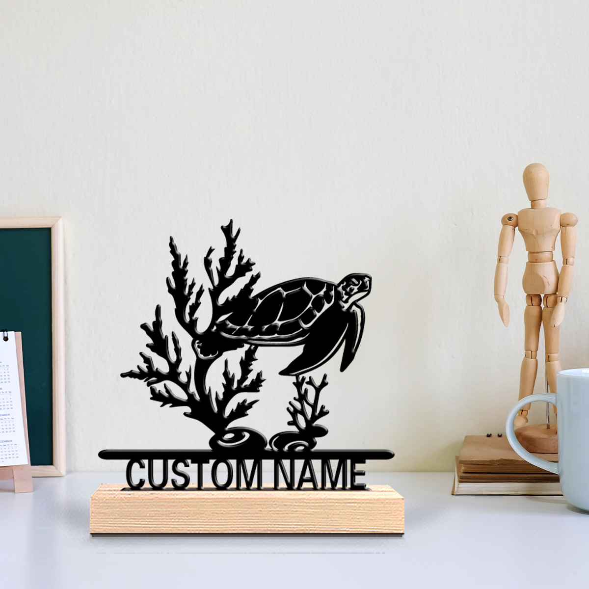 1pc Abstract Sea turtle Custom - Art Craft Wood review and price