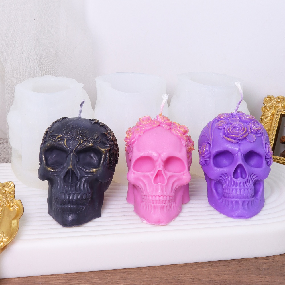 DIY Wacky Skull Silicone Candl - Art Craft Flower Making review and price