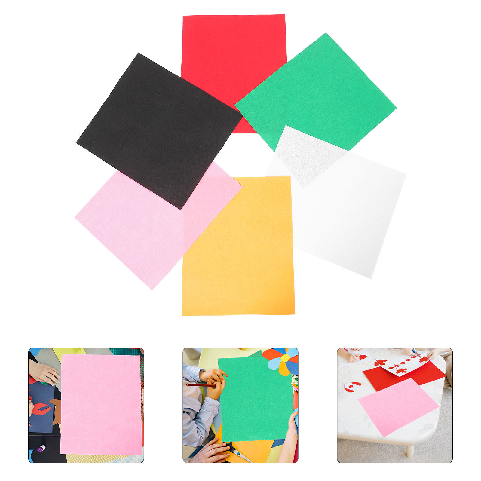 6 Sheets Kids DIY Non-Woven Cl - Art Craft For Kindergarten review and price