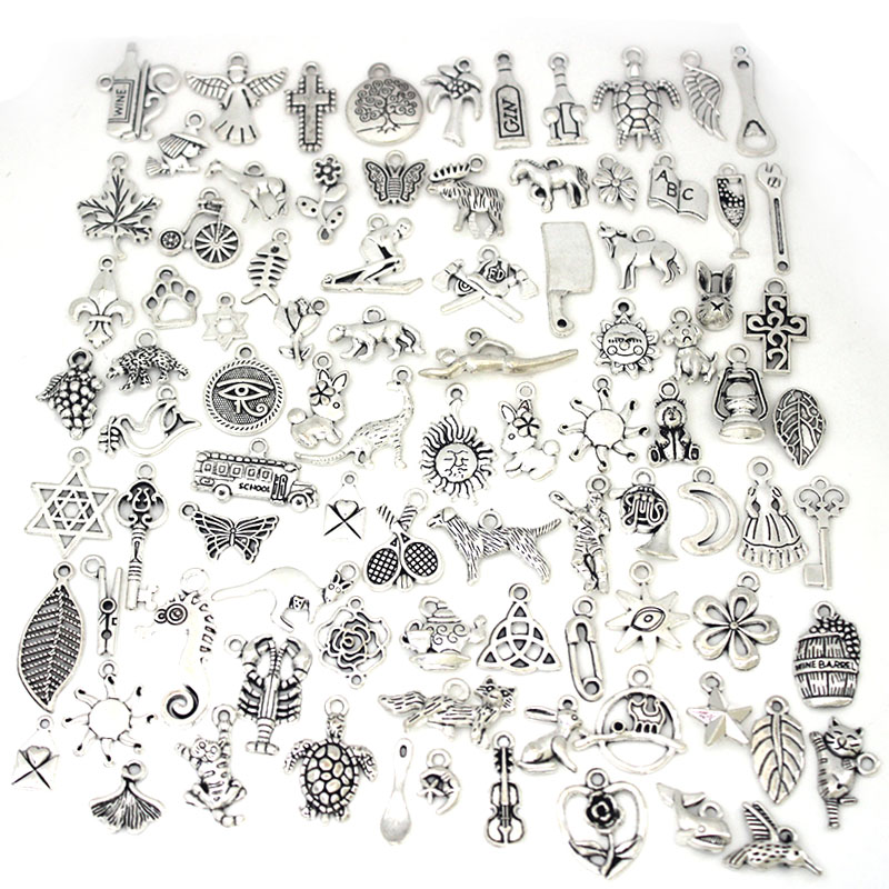 50Pcs/Lot Tibetan Silver Mixed - Art Craft Flower Making review and price