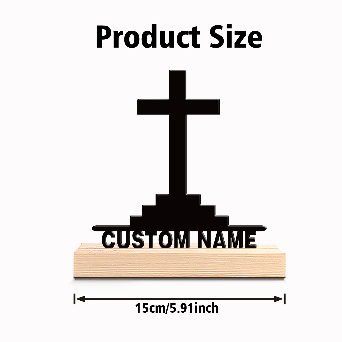1pc Simple Holy Cross Custom T - Art Craft Wood review and price