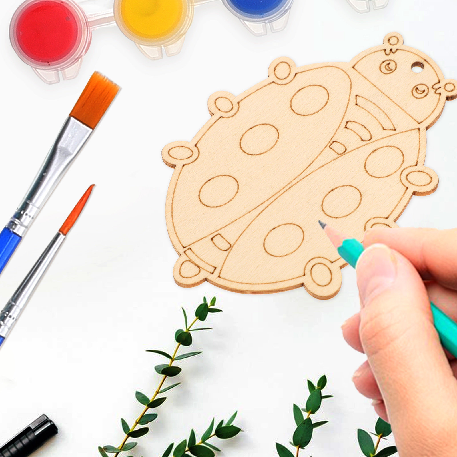 20Pcs Wooden Insect Cutouts DI - Art Craft For Kindergarten review and price