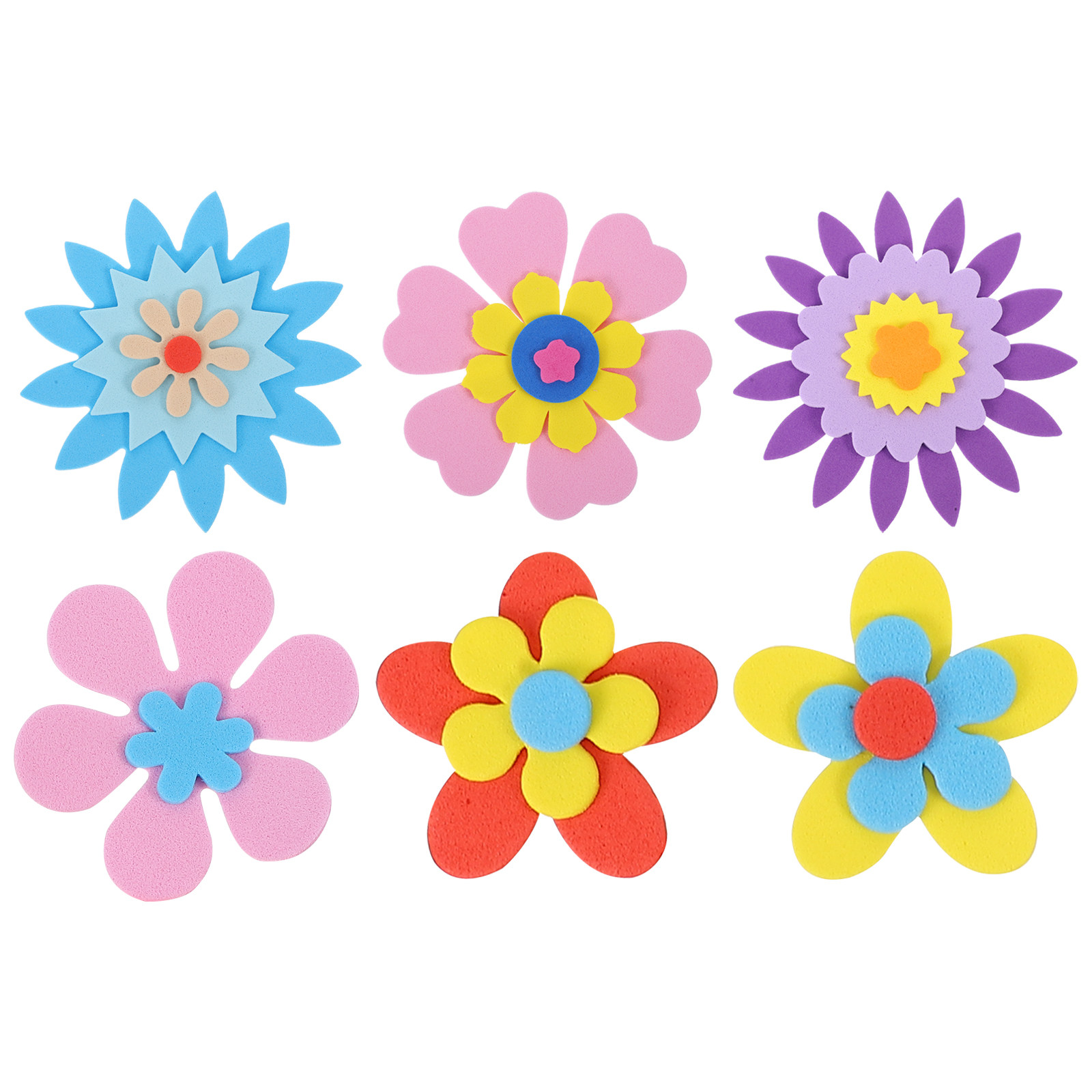 81 Pcs Flower Shapes Sticker E - Art Craft Flower Making review and price