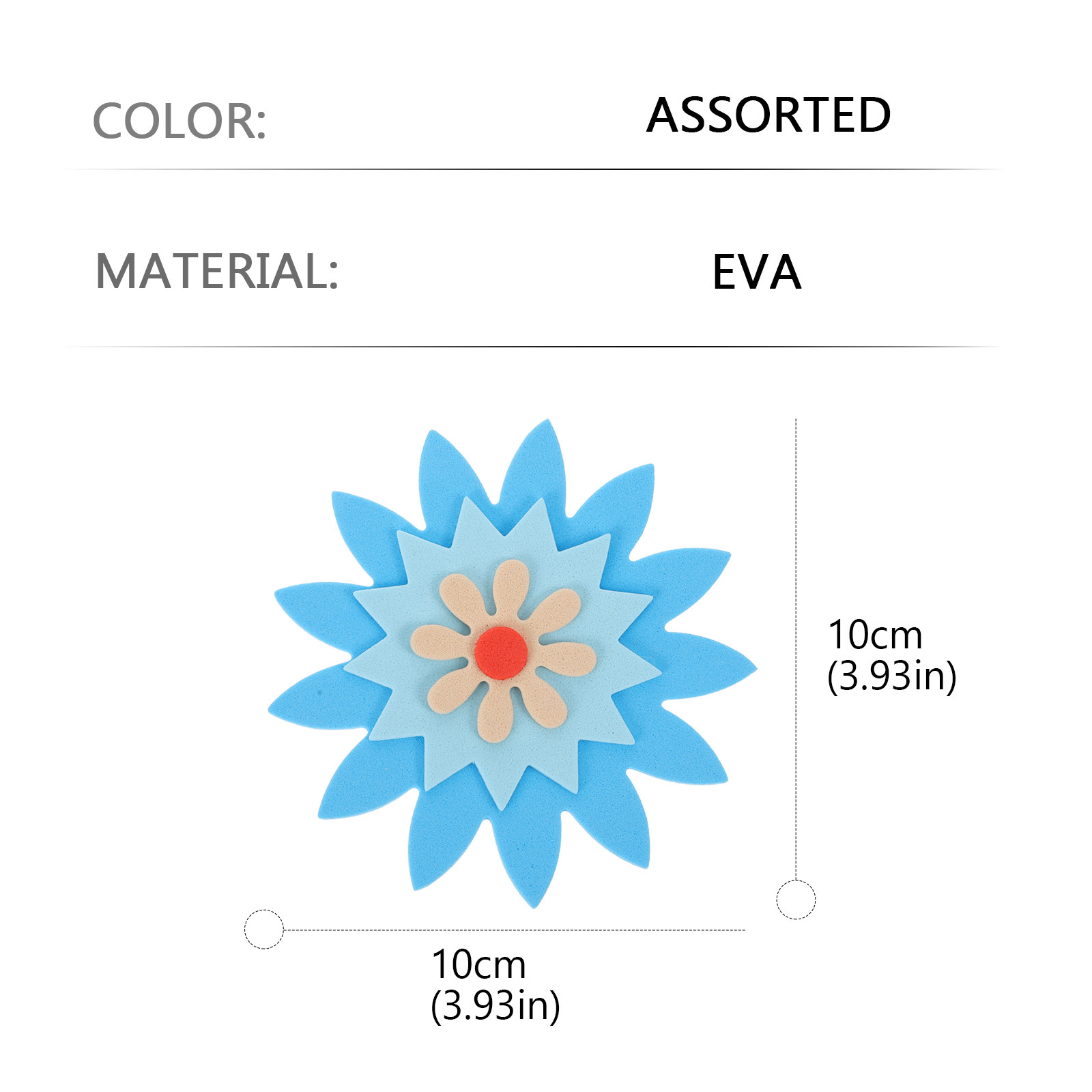 81 Pcs Flower Shapes Sticker E - Art Craft Flower Making review and price