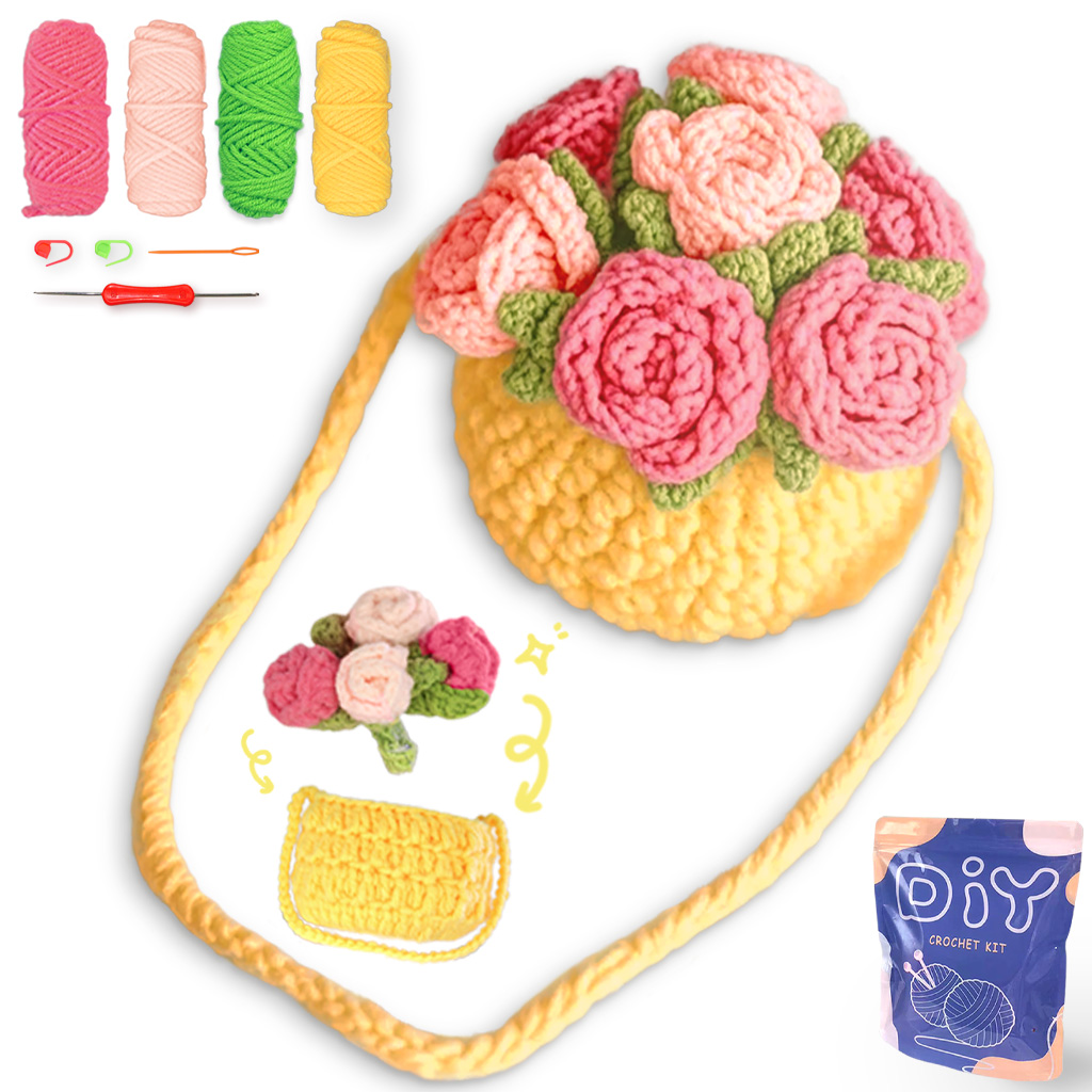 YAMAXIN Crochet Needle DIY Kit - Art Craft Flower Making review and price
