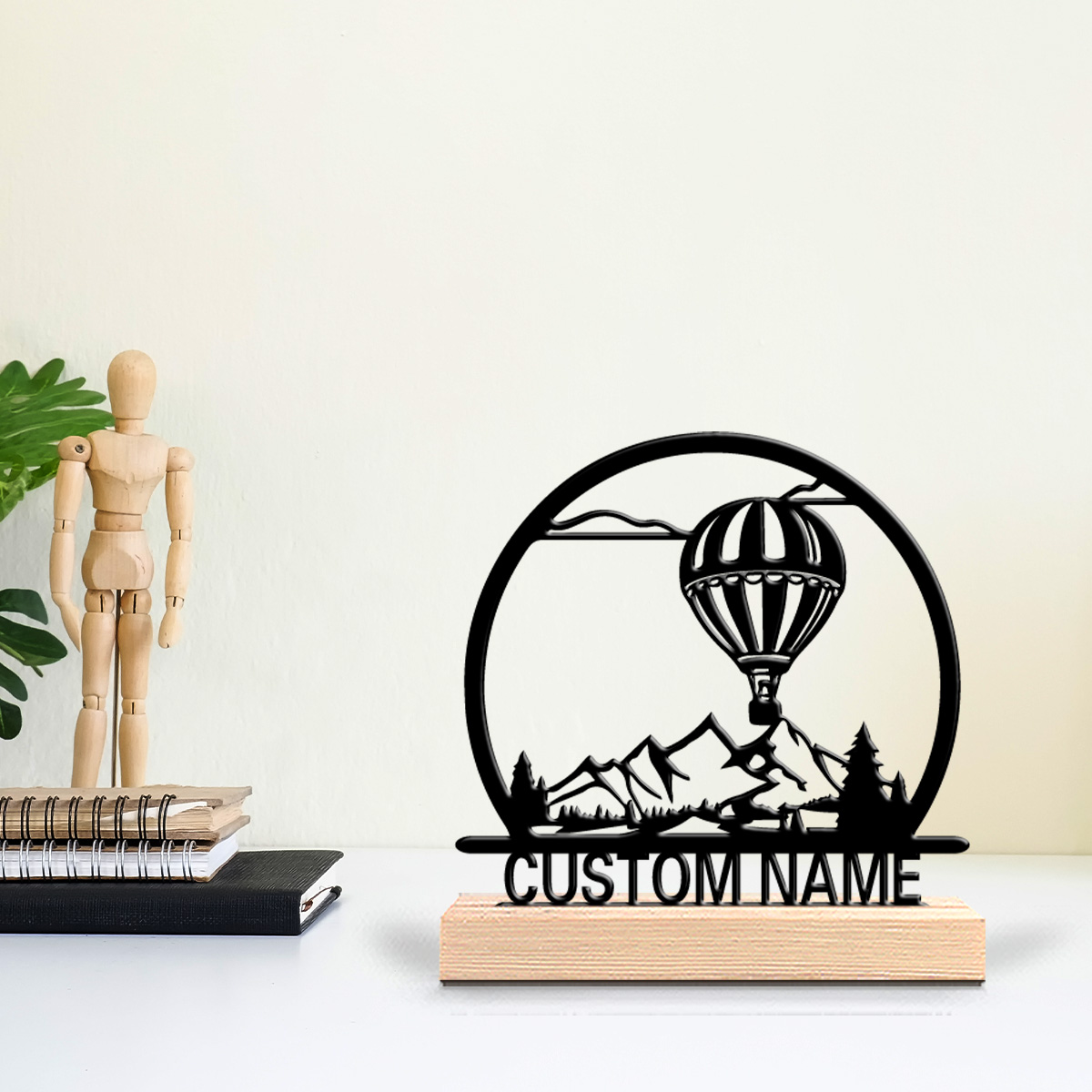 1pc Hot air balloon Customized - Art Craft Wood review and price