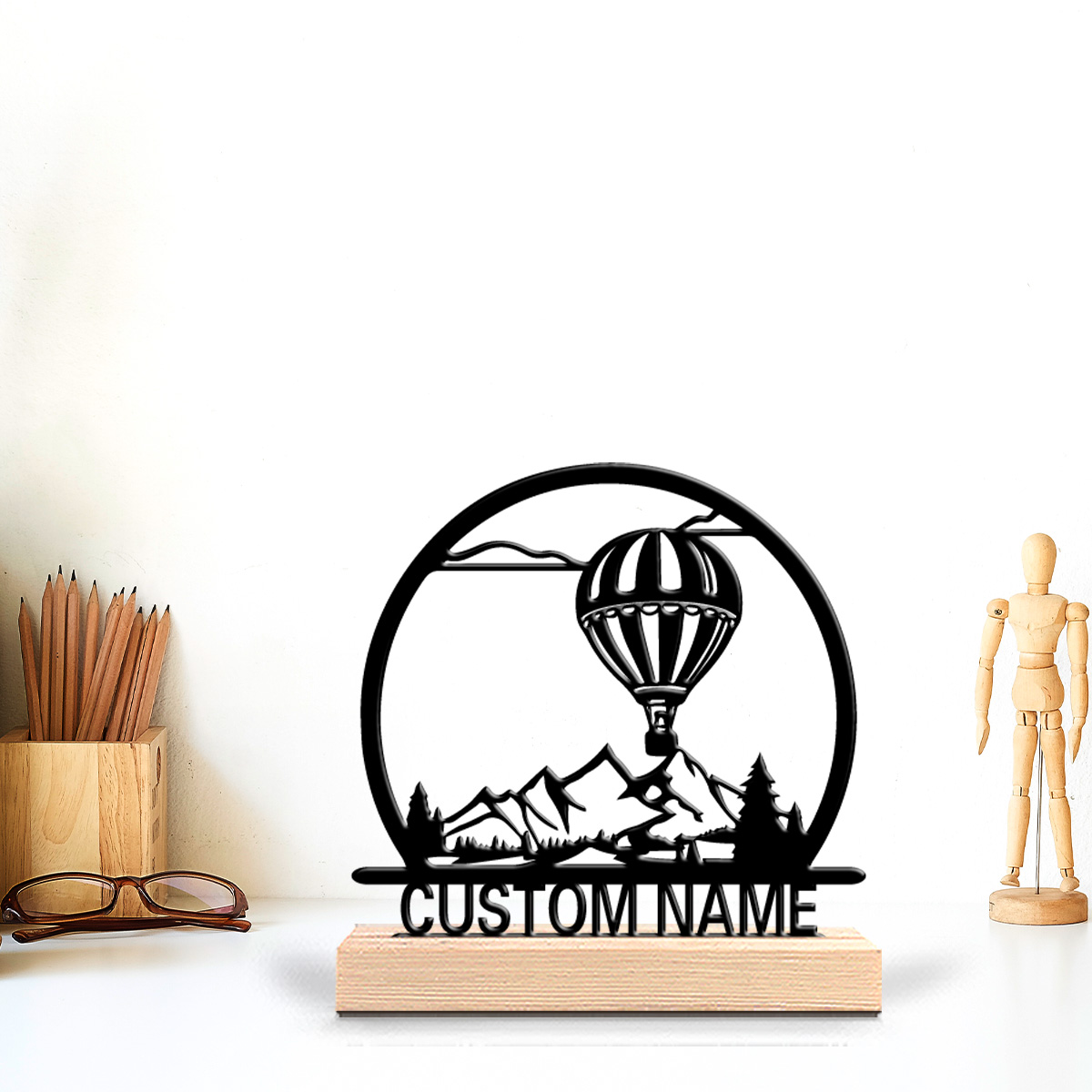 1pc Hot air balloon Customized - Art Craft Wood review and price