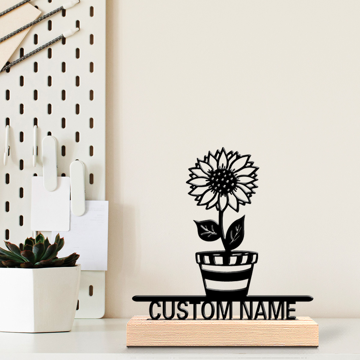 1pc Simple flower Customized N - Art Craft Wood review and price