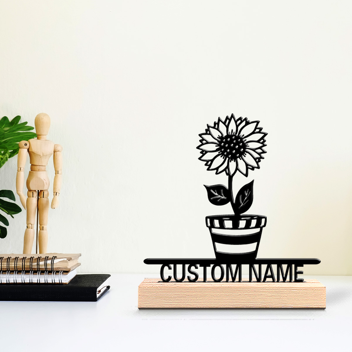1pc Simple flower Customized N - Art Craft Wood review and price