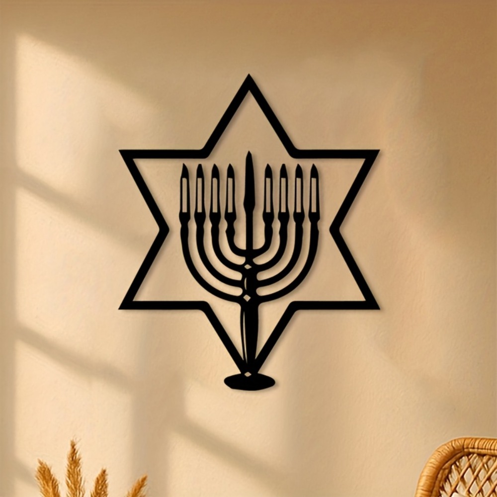 CIFBUY Metal Wall Art Menorah  - Art & Craft Tape review and price