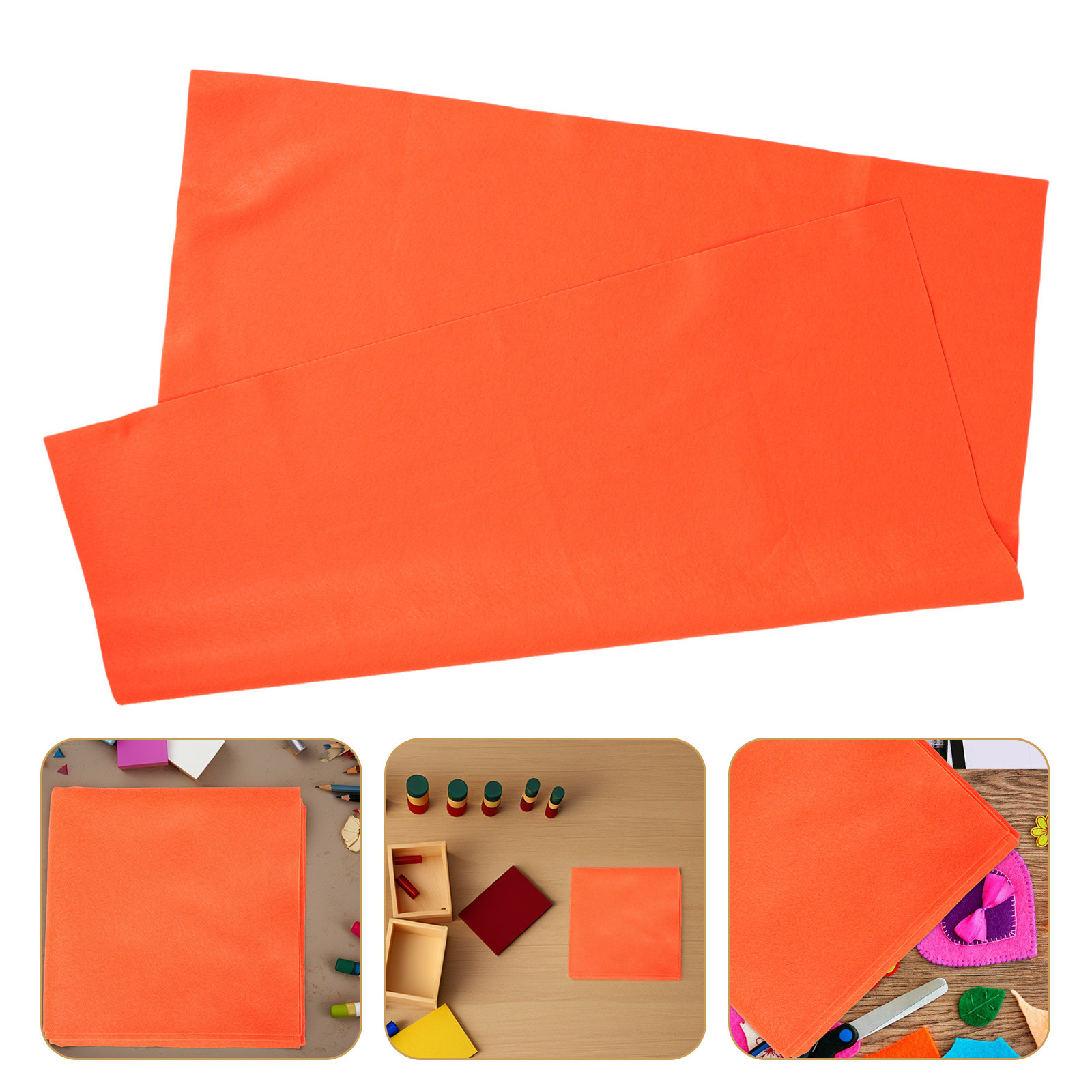 Orange Felt Fabric Soft Flexib - Art Craft Classes review and price