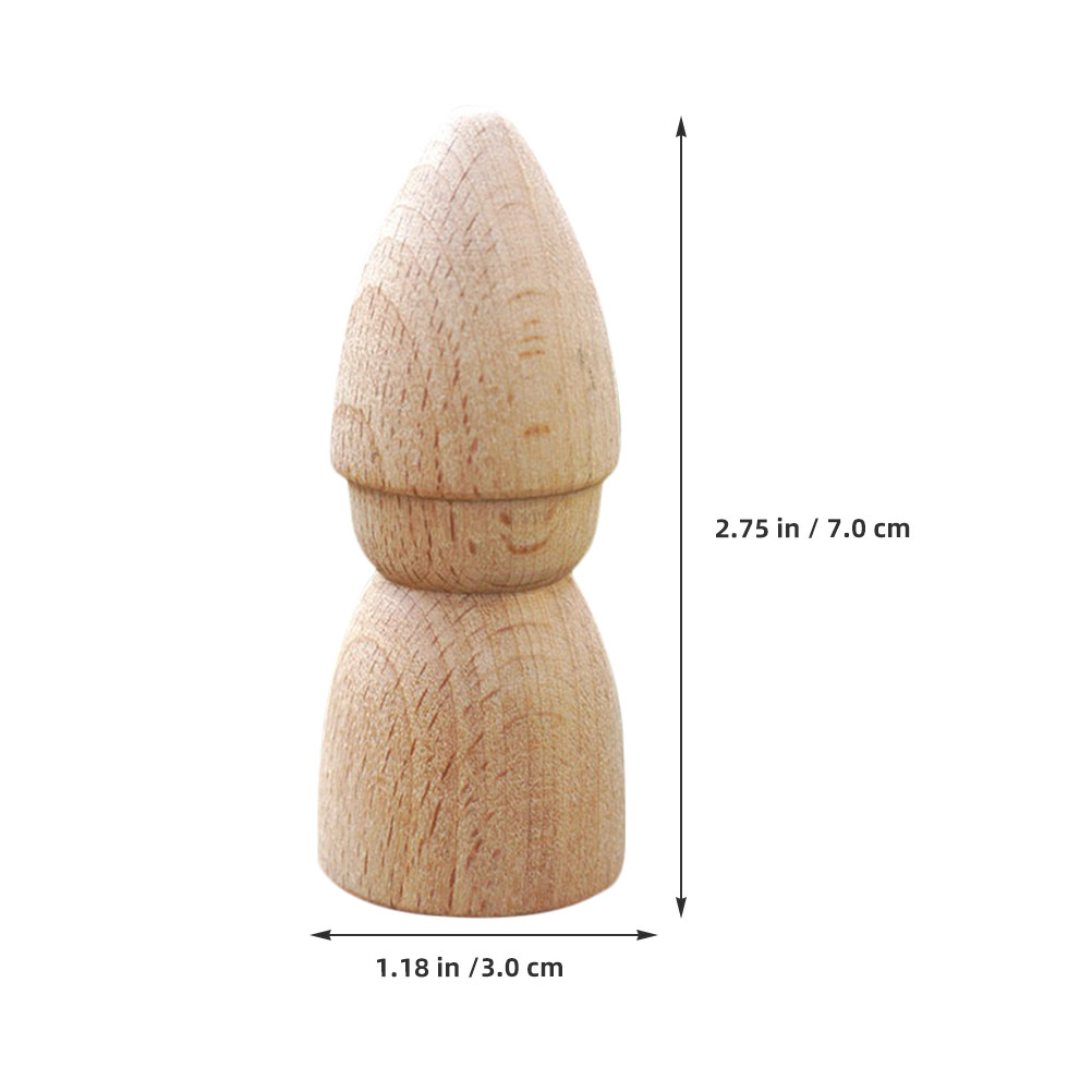 6Pcs Wooden Peg People Unpaint - Art Craft Wood review and price