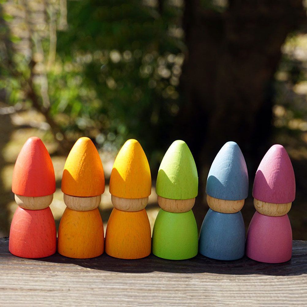 6Pcs Wooden Peg People Unpaint - Art Craft Wood review and price