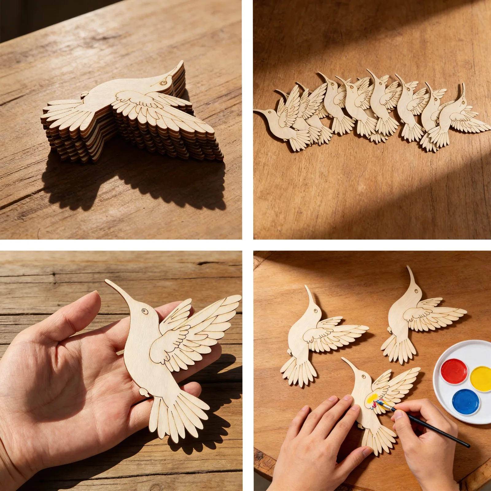 10pcs Unfinished Wood Animal B - Art Craft Wood review and price