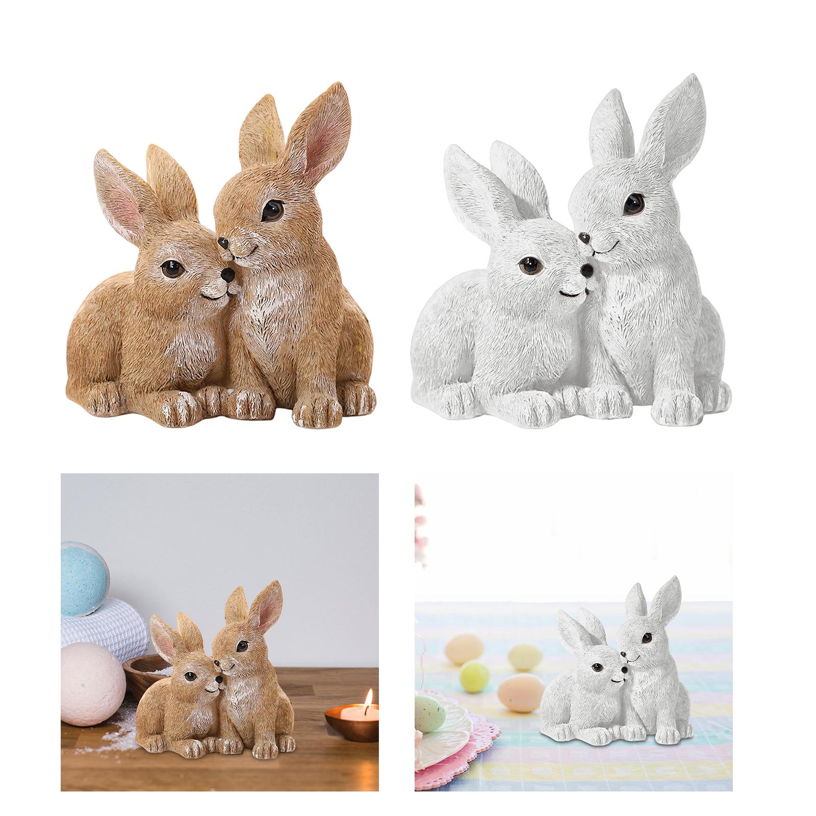 Rabbit Statue Easter Decoratio - Art Craft Rabbit review and price