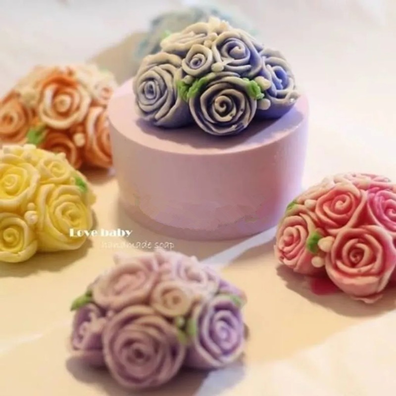 Rose Bouquet Candle Molds Rose - Art Craft Flower Making review and price
