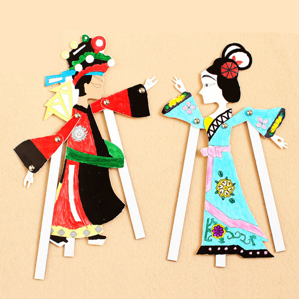 4Pcs Chinese Shadow Puppetry D - Art Craft For Kindergarten review and price
