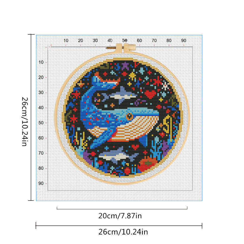 DIY Cross Stitch Whale Embroid - Art Craft And Cloth review and price