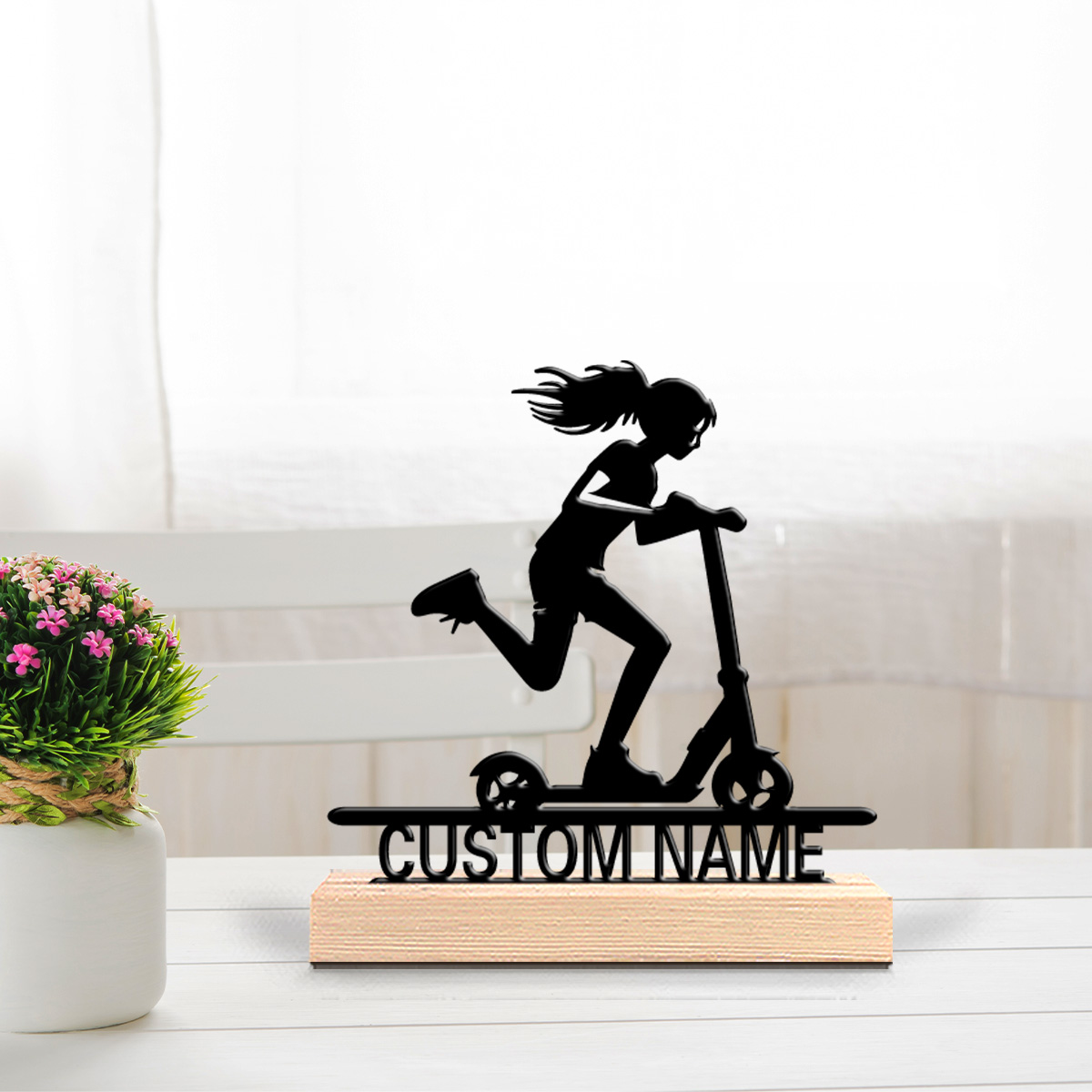 1pc scooter Custom Name Tin St - Art Craft Wood review and price