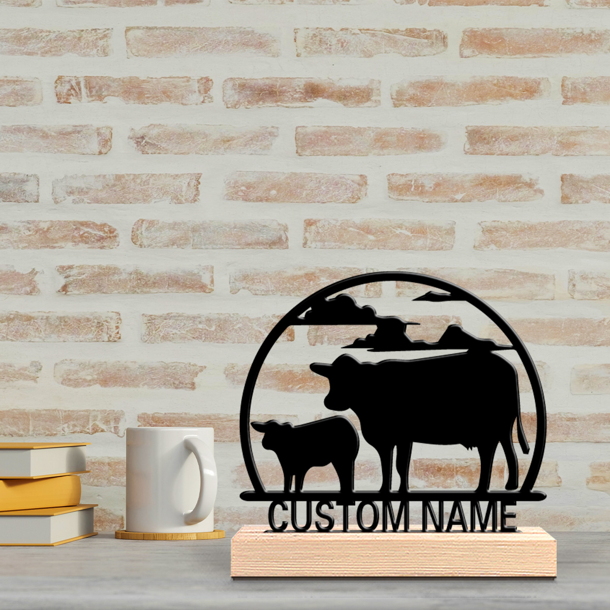 1pc Fashion Cow Customizable N - Art Craft Wood review and price