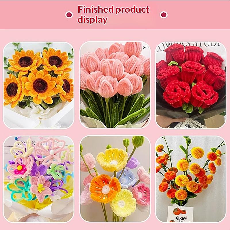 200/300Pcs Chenille Stems 30cm - Art Craft Flower Making review and price