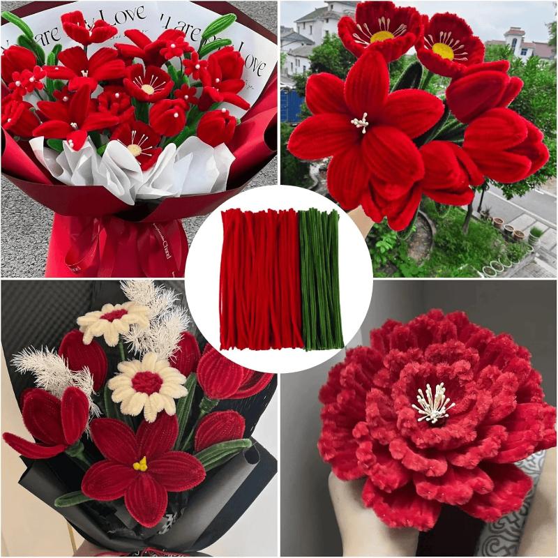 200/300Pcs Chenille Stems 30cm - Art Craft Flower Making review and price