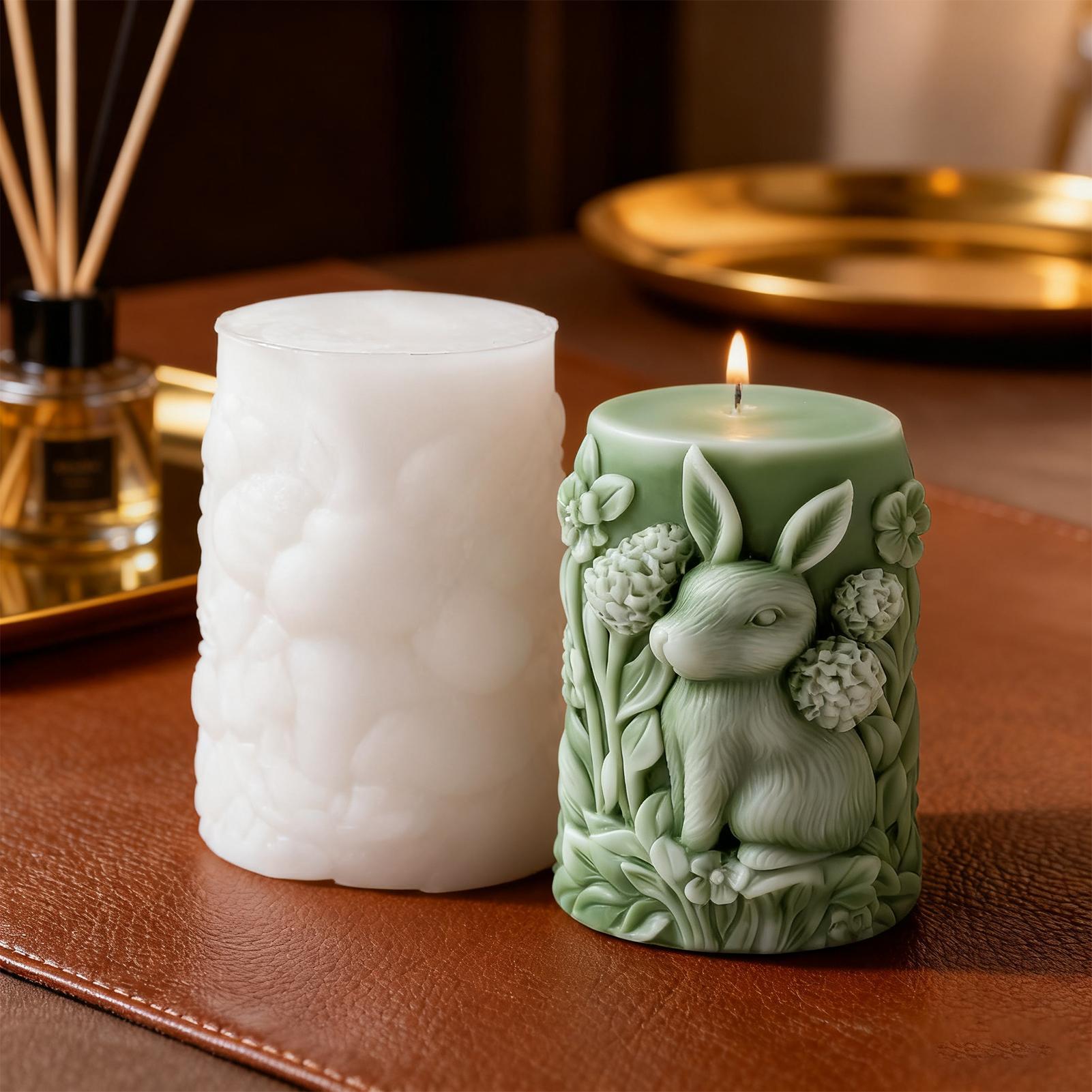 Candle Making Molds Bunny Flow - Art Craft Flower Making review and price