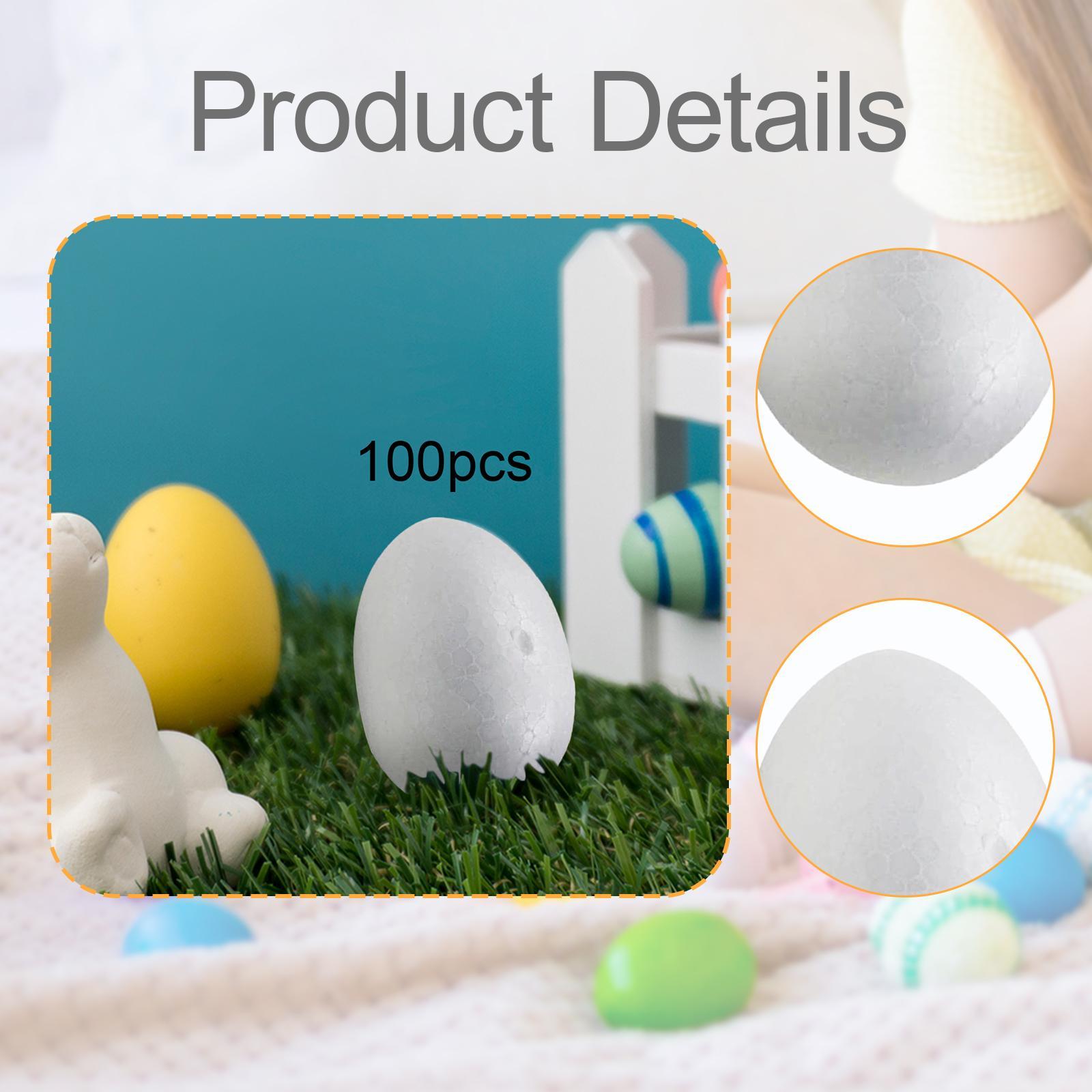 Foam Easter Eggs White Craft D - Art Craft For Kindergarten review and price